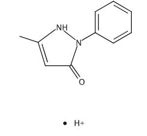1,2-Dihydro-5-methyl-2-phenyl-3H-pyrazol-3-one conjugate acid